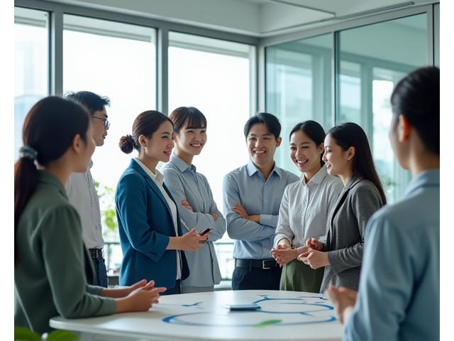 Biorelmaventaの社員が活発に議論する様子