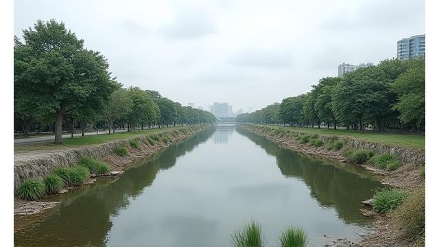 修復前の荒れたメリケンパーク周辺の風景