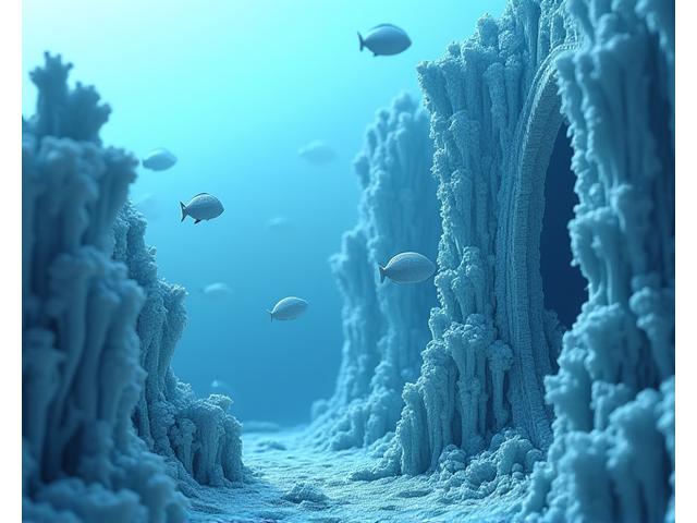 3Dプリンティング技術で作成された複雑な形状の人工礁