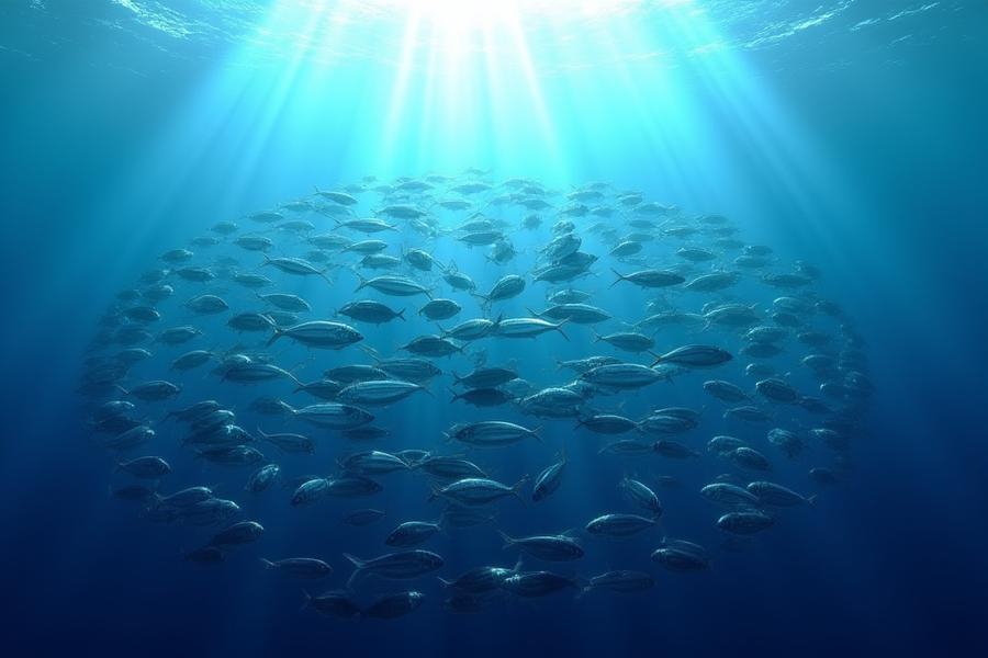回遊魚が集まる人工漁礁
