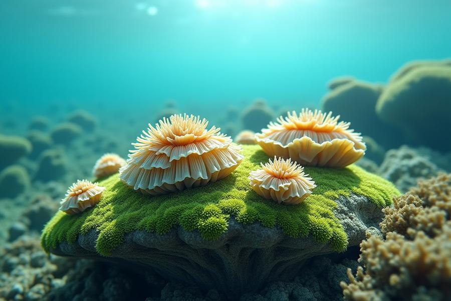 海底に生息するアワビとサザエ