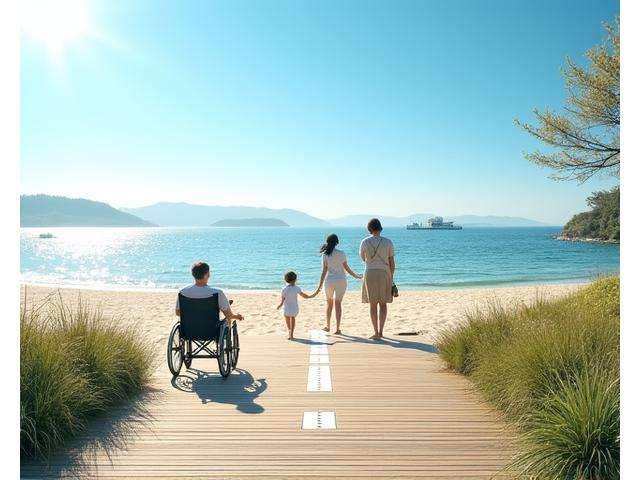 改修後の須磨海浜公園ユニバーサルデザインエリア